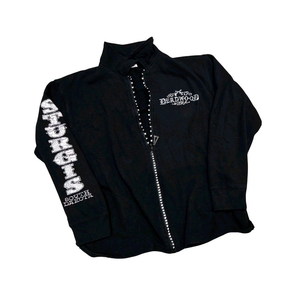 🔥2018 Sturgis Motorcycle Rally Rhinestone Jacket Deadwood South Dakota